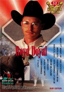 1996 High Gear Rodeo Crown Jewels #53 Royd Doyal Back